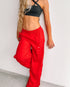 NATION JOGGERS - Red/Dark Red